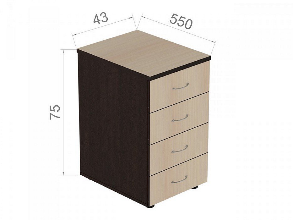 Тумба для офиса &laquo;Р.Т-4.1&raquo; - вид 2